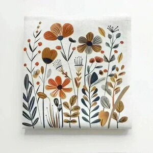 Whimsical Micro fiber fabric mugrug / coaster